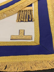 Lamb Skin Masonic Craft Provincial Full Dress Apron with Levels Masonic Regalia