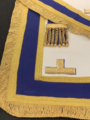 Lamb Skin Masonic Craft Provincial Full Dress Apron with Levels Masonic Regalia