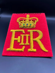 Her Majesty The Queen’s Cypher EIIR Gold Hand Embroidered Cypher Blazer Badge