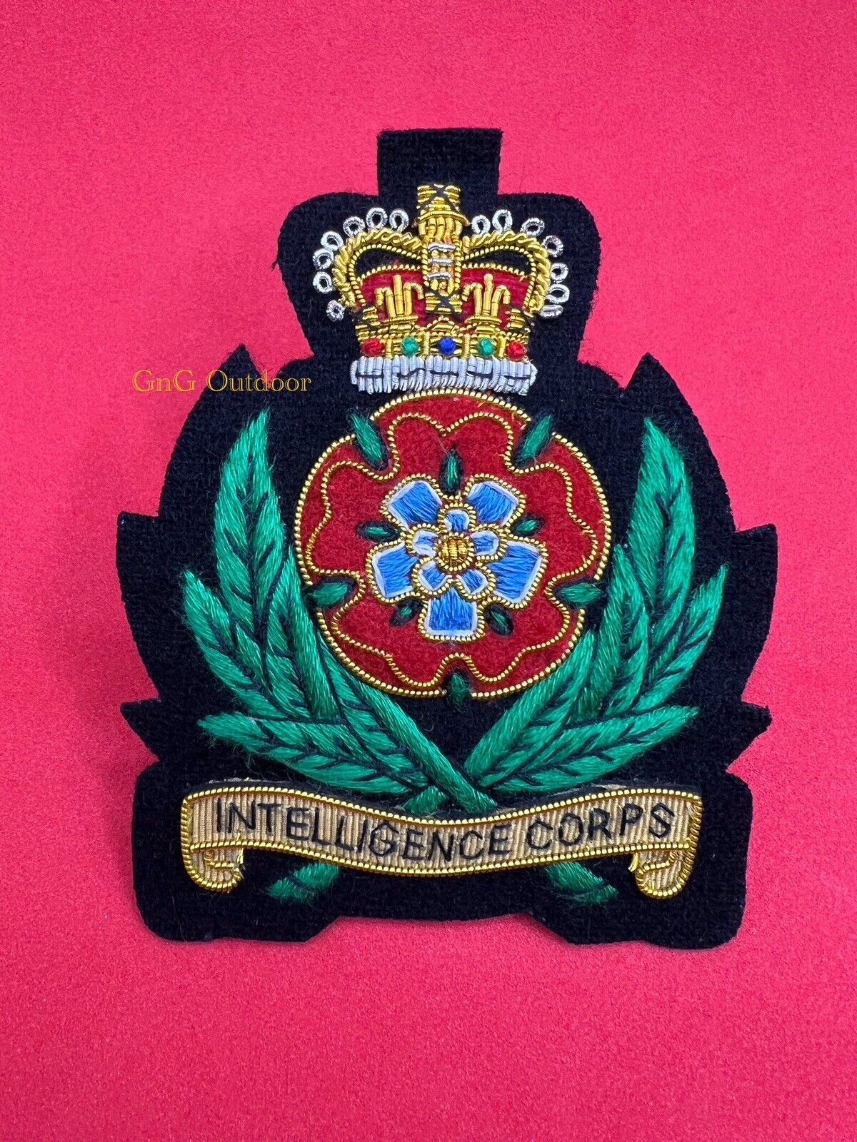 Intelligence Corps Blazer Badge Regimental Hand Embroidered Wire Blazer Badge