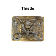 Scottish Thistle Badge kilt Belt Buckle Antique Finish Belt Buckle