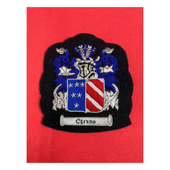 Carano Family Crest Badge Carano Hand Embroidered Bullion and Wire Family Crest Jacket Patch