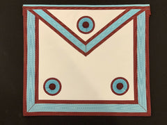 Masonic Regalia Mark Degree Master Masons Apron Plus Collar Made On Leather