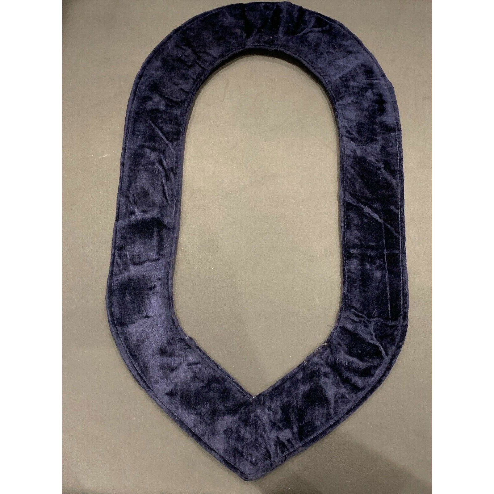 Masonic Master Mason Gold Metal Chain Collar On Blue Velvet Masonic Metal Collar