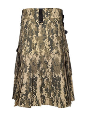 Men's Scottish Camo kilt Highland Cotton Utility kilt