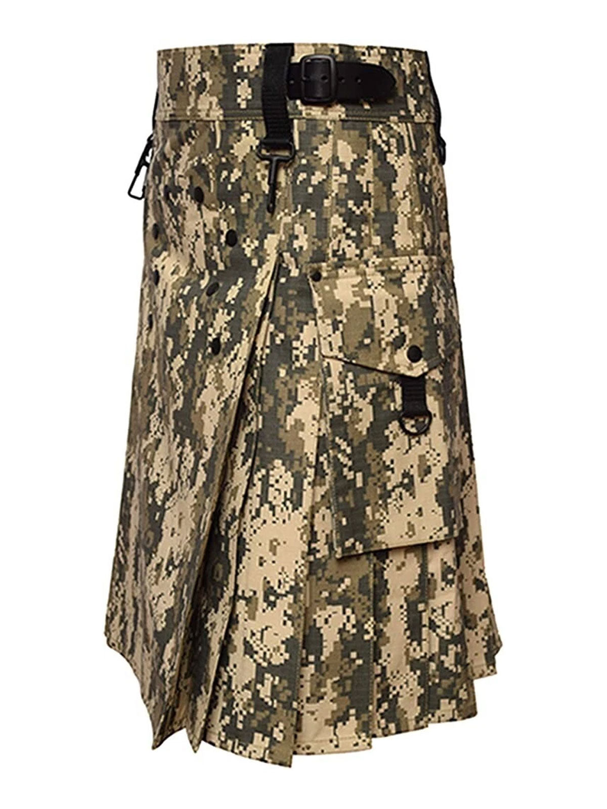 Men's Scottish Camo kilt Highland Cotton Utility kilt