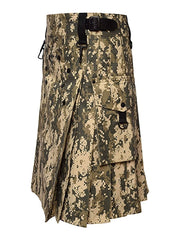 Men's Scottish Camo kilt Highland Cotton Utility kilt