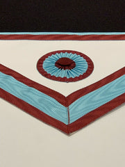 Masonic Regalia Mark Degree Master Masons Apron Plus Collar Made On Leather