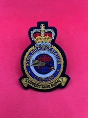 Royal Air Force Lyneham Station Badge RAF Embroidered Bullion Wire Blazer Badge