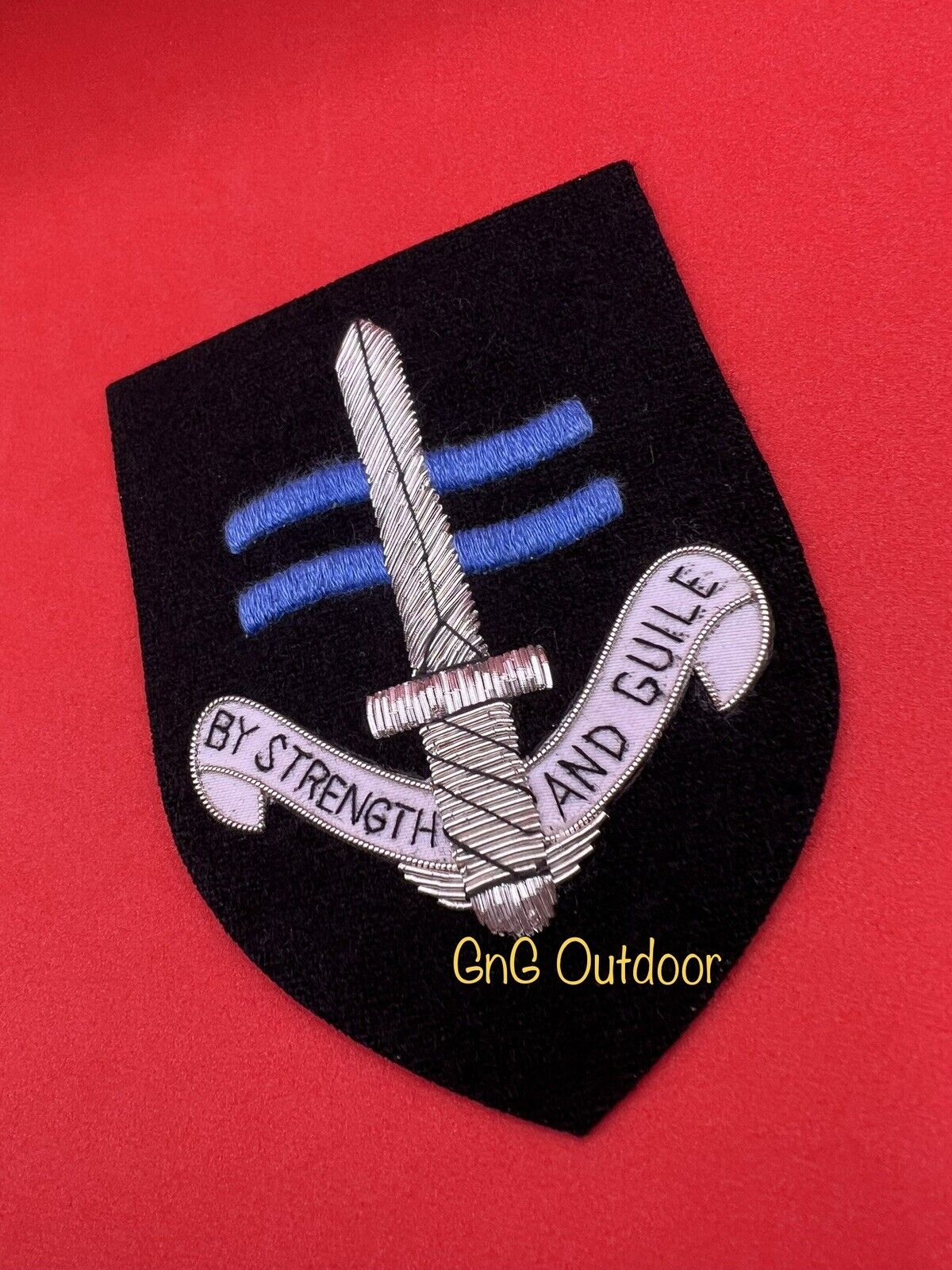 Special Boat Service Blazer Badge SBS UKSF Special Forces Embroidered Badge