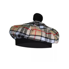 Men's Campbell Thomson TAM o' SHANTER Bonnet Beret Balmorals Tartan Tammy Hat