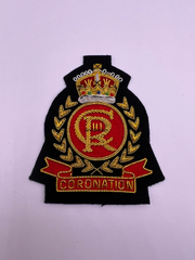 King Charles Coronation Blazer Badge CRIII Hand Embroidered Bullion and Wire Blazer Crest