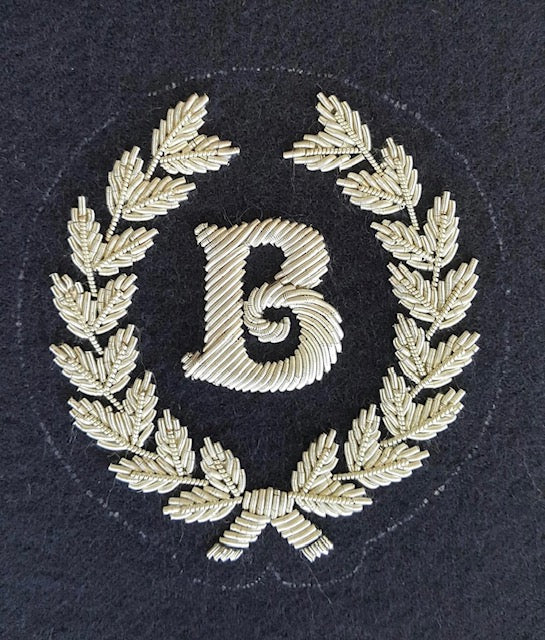 Customised Alphabet Letter B Blazer Badge Order For Fraser Bremford