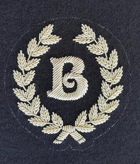 Customised Alphabet Letter B Blazer Badge Order For Fraser Bremford