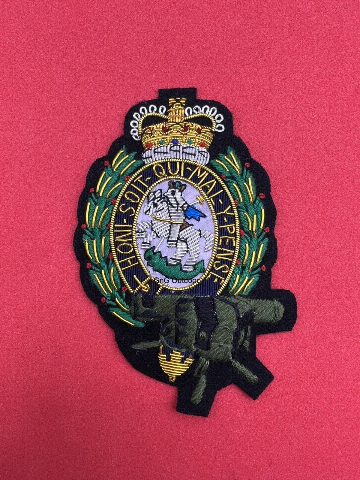 Royal Regiment Of Fusiliers Blazer Badge RROF Milan Embroidered Bullion Badge