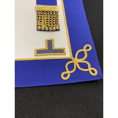 Imitation Leather Masonic Craft Provincial Undress Apron & Gold Levels Regalia