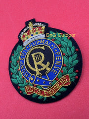 King’s Regiment Blazer Badge King’s Hand Embroidered Bullion Wire Blazer Badge