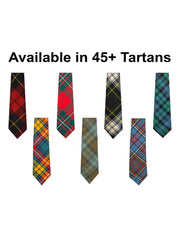 Scottish Men's Tartan Tie Formal Tie For Wedding Available in 14 Tartan