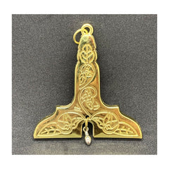 MASONIC JEWELS-CRAFT SENIOR WARDEN COLLAR JEWEL (GOLD TONE)
