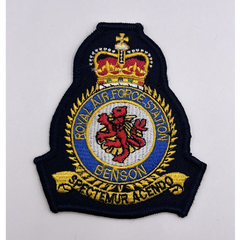 RAF Benson Station Badge Royal Air Force Squadron Machine Embroidered Patches