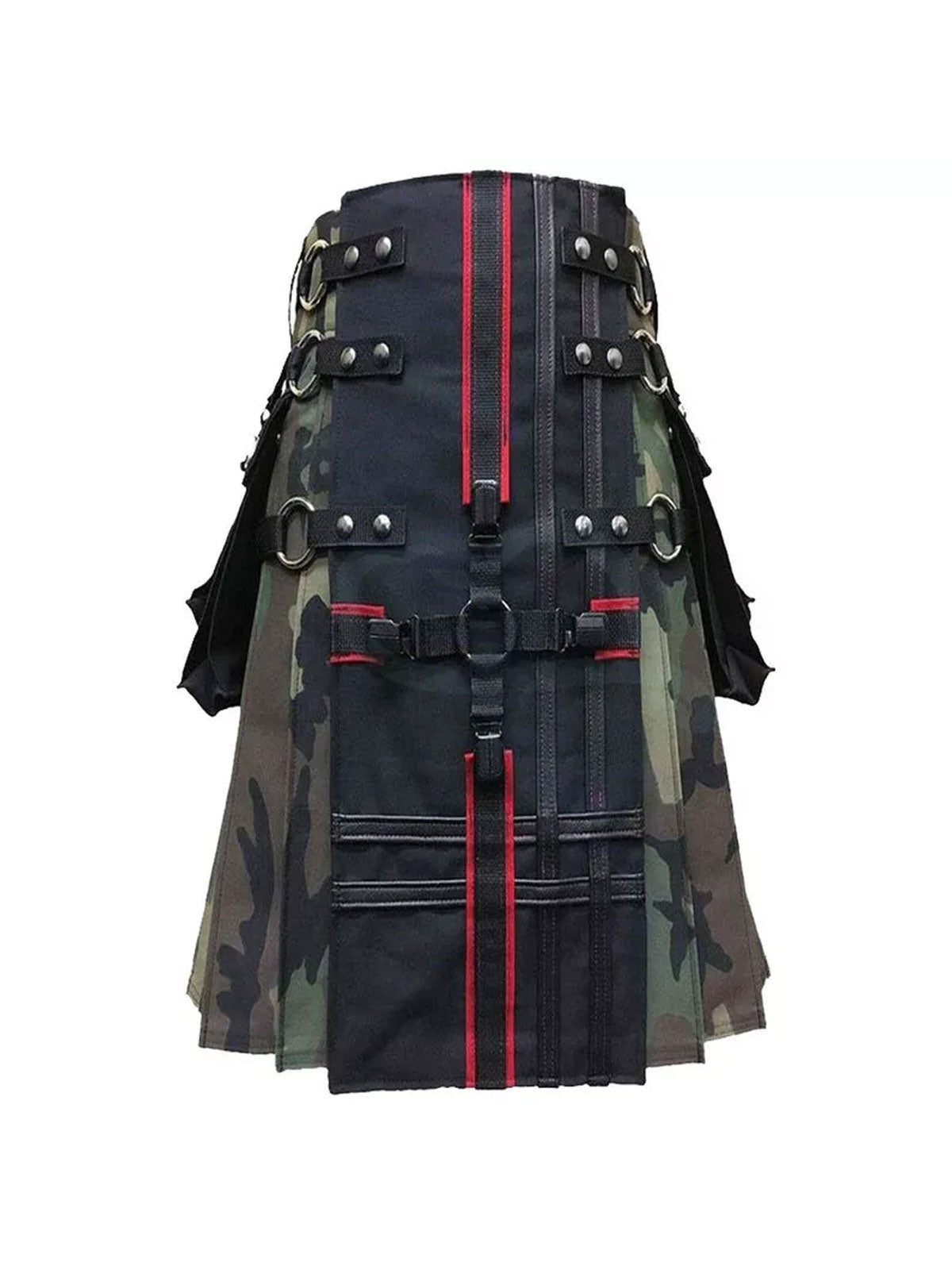 Scottish Handmade Camo Hybrid Utility Kilt for Men Sizes 28" to 62"