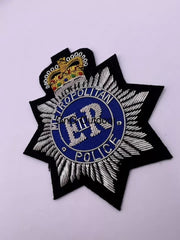 Metropolitan Police Hand Embroidered Bullion Wire Blazer Badge Replica Badge