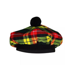 Men's Buchanan TAM o' SHANTER Bonnet Beret Balmorals Tartan Tammy Hat
