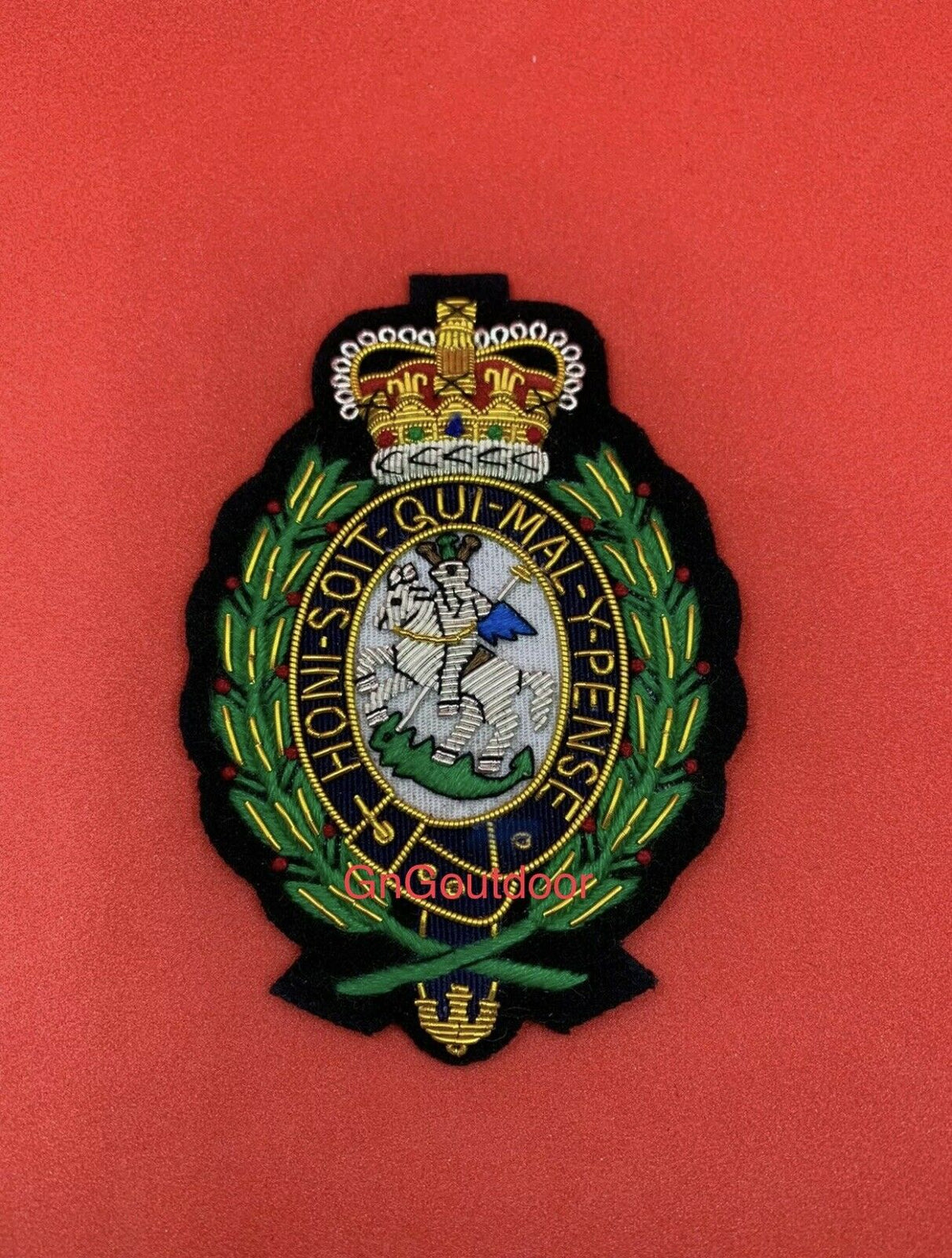 Royal Regiment Of Fusiliers (Crest) Blazer Badge Military Hand Embroidered