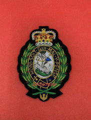 Royal Regiment Of Fusiliers (Crest) Blazer Badge Military Hand Embroidered