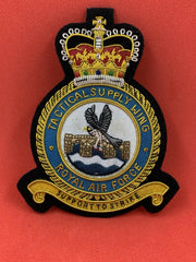 Royal Air Force Tactical Supply Wing Blazer Badge RAF Embroidered Bullion Badge