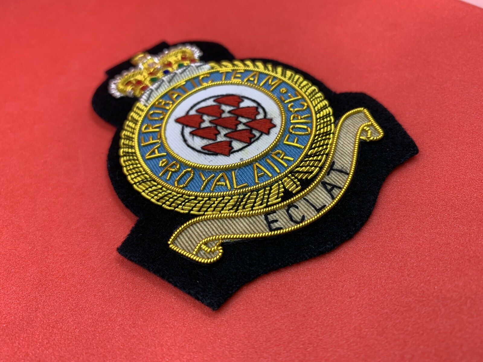 Royal Air Force Aerobatic Team Badge Red Arrows Bullion And Wire Blazer Badge
