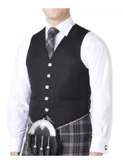 Men's Argyle Kilt Jacket And 5 Button Vest Scottish Wedding Kilts Jacket