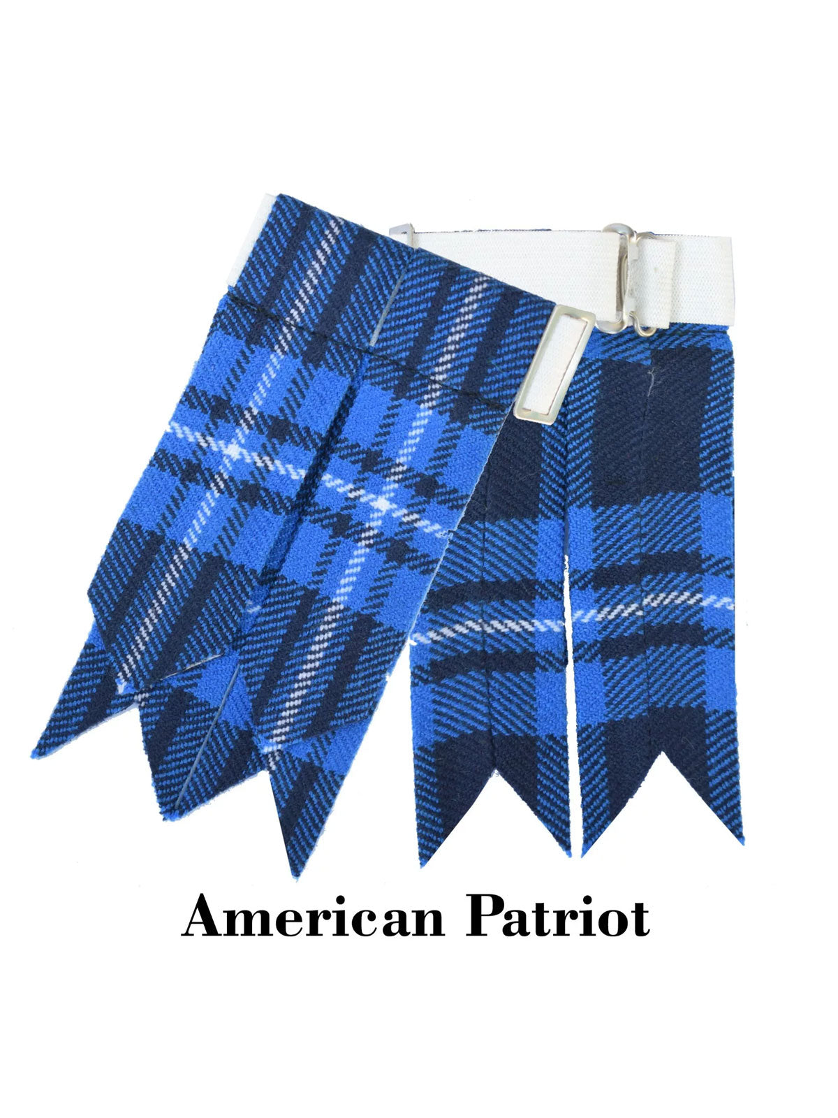 Men's Scottish American Patriot Tartan Kilt Flashes