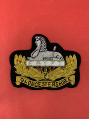 Gloucestershire Regiment Deluxe Blazer Badge GR Embroidered Bullion Wire Badge