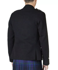 Men’s Scottish Black Prince Charlie jacket and 5 button waistcoat