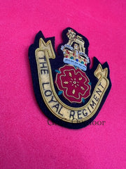 The Loyal Regiment Blazers Badge TLR Hand Embroidered Bullion Wire Blazer Badge