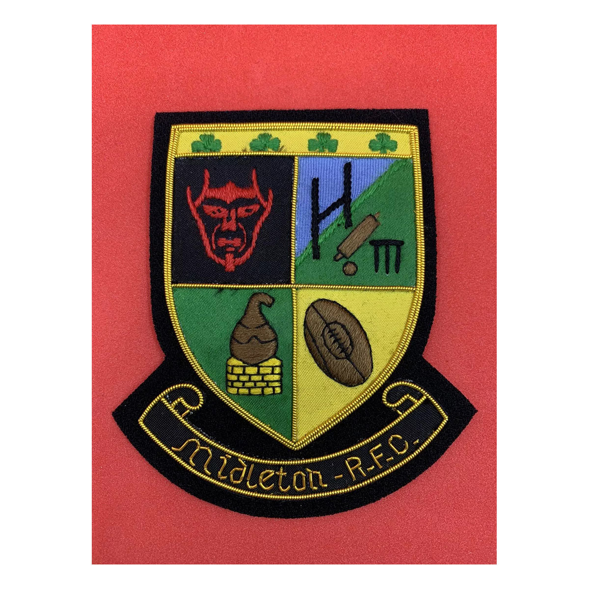 Midleton RFC Handmade Bullion And Wire Badge