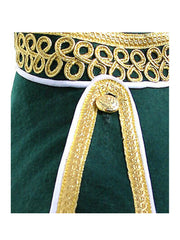 Men's Scottish Green Doublet Kilt Jacket Military Piper Drummer Doublet Jacket