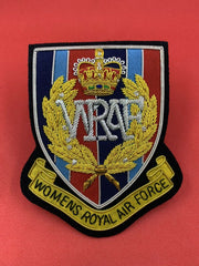 Women’s Royal Air Force Blazer Badge WRAF Hand Embroidered Bullion and Wire Badge