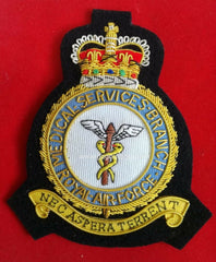 Royal Air Medical Services Blazer Badge Bullion And Wire Badge Hand Embroidered