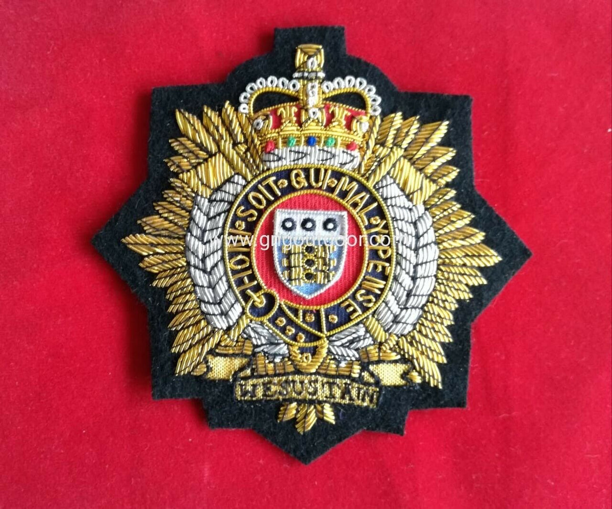 Royal Logistic Corp Wire Embroidered Bullion Blazer Badge – British Army
