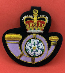 THE KINGS OWN YORKSHIRE LIGHT INFANTRY BLAZER BADGE QUEENS CROWN KOYLI BADGE