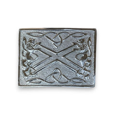 Men's Scottish Lion Style kilt Belt Buckle Chrome Finish Belt Buckle