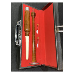 Great Highland Bagpipe Practice Chanter Rosewood And Chrome With Imitation Ivory
