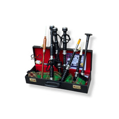 Bagpipe Full Practice Chanter Tara Murphy Tartan Silver Mouth with Hard Case