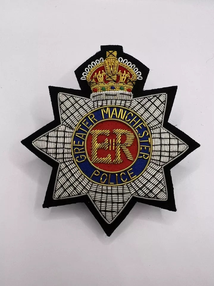 Greater Manchester Police King’s Crown Blazer Badge Embroidered Badges