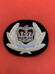 Police Commissioner Hand Embroidered Bullion Wire Hat Badge Commissioner Cap Badge