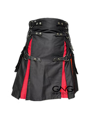 Men's Rainbow Nylon Straps Hybrid Pride Kilt Custom Size LGBT Kilt