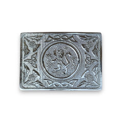 Scottish Men's Lion Style Kilt Buckle Chrome Finish Belt Buckle