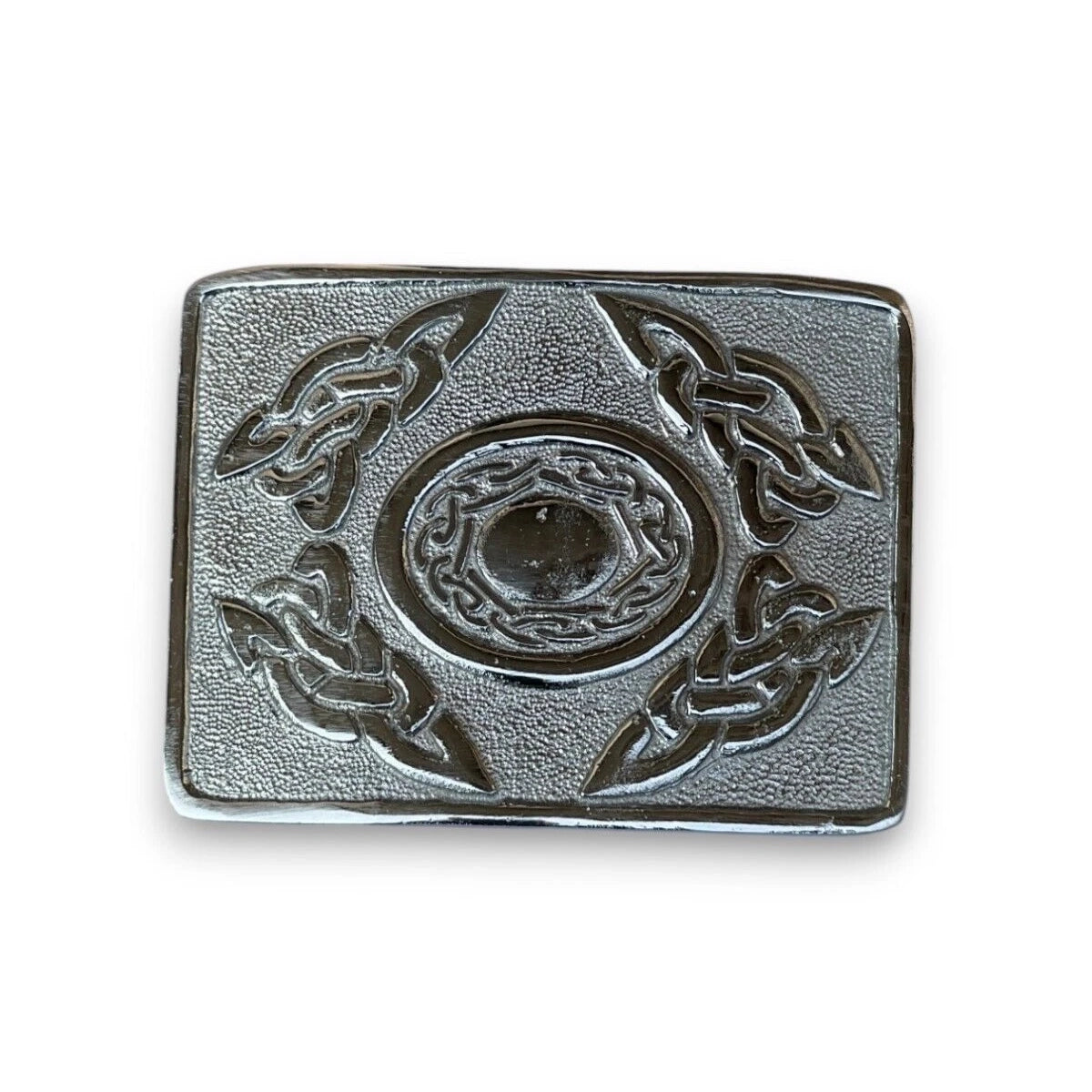 Scottish Men's Kilt Buckle Chrome Finish Belt Buckle